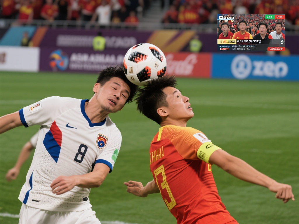 例如，某年的亚洲杯足球赛，在韩国队率先破